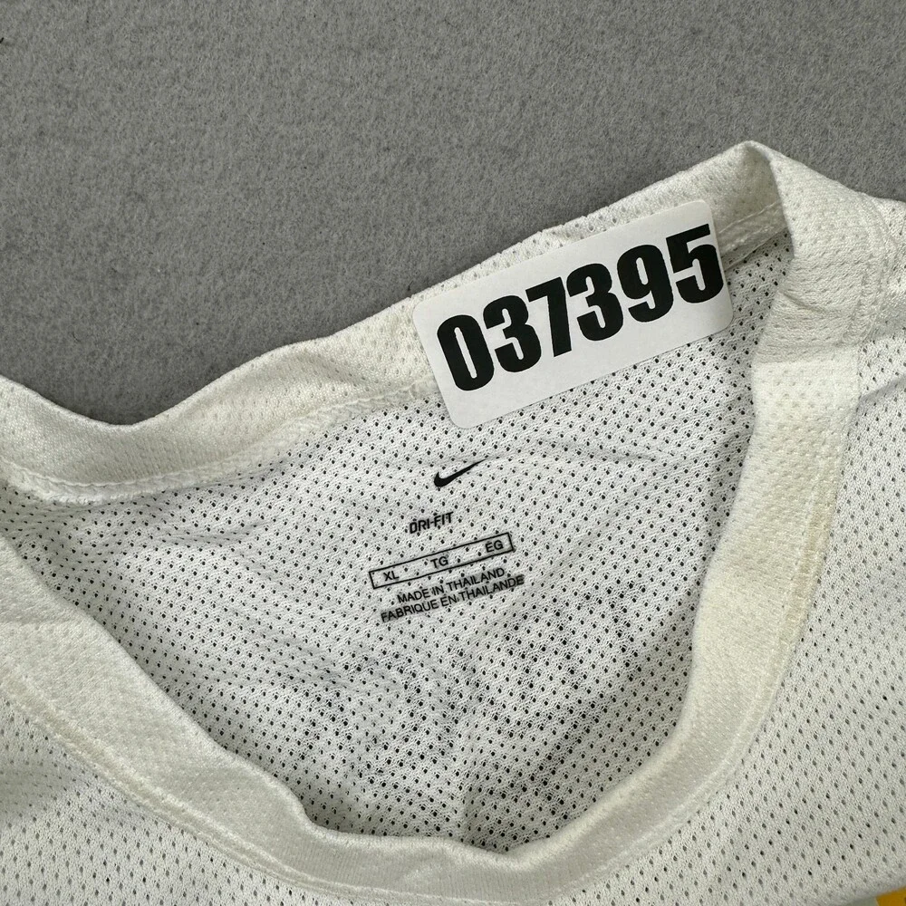Nike Shirt Men Extra Large White Track & Field Dri-Fit Mesh Star Logo Running *
